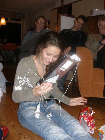 Amber met haar surprise