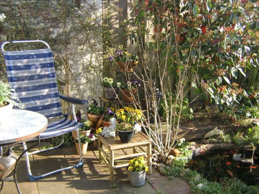 mijn zithoekje voor in de morgen