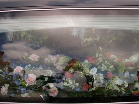bloemen dichte auto