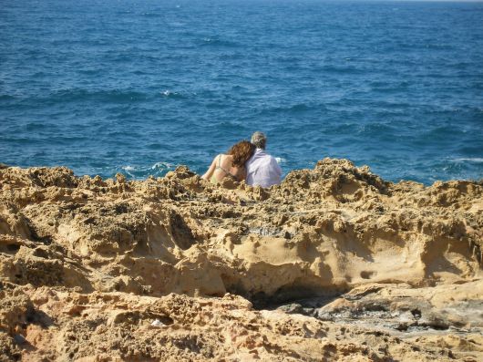 Gaby en Amber aan zee